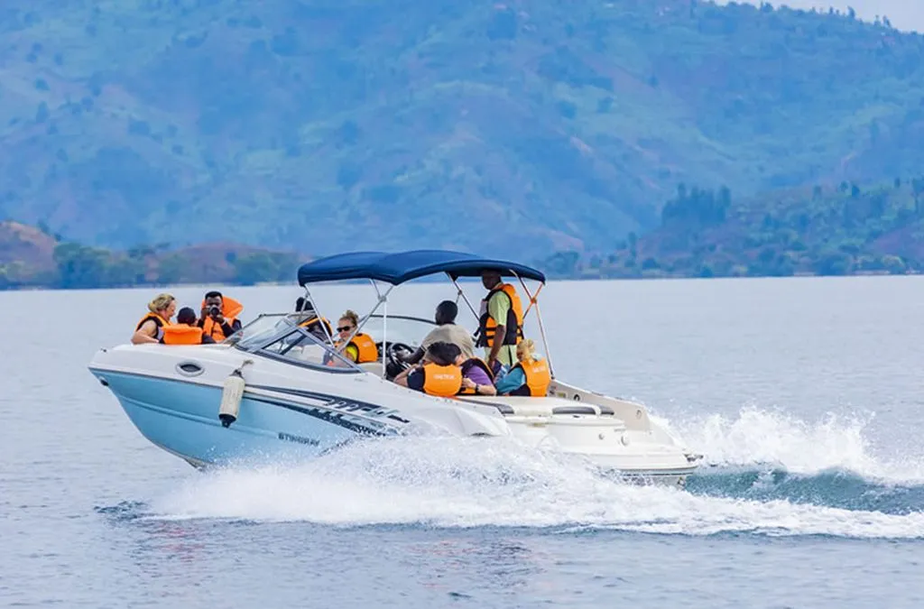 Boat cruise on Lake Kivu